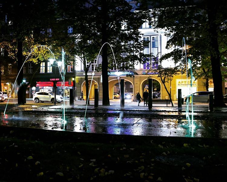 Gliwice nocą